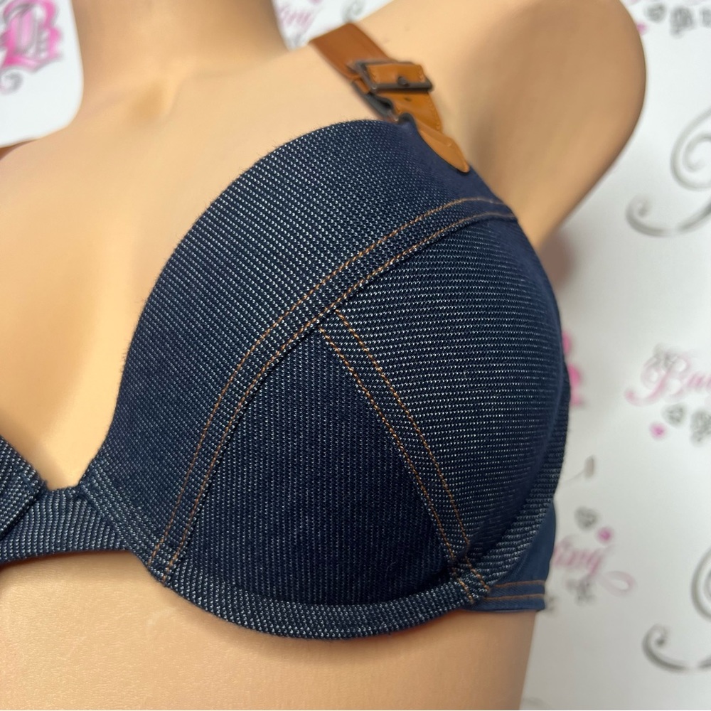 Marlies Dekkers criss-cross back bra Marlies Dekkers Calamity Jane Pushup Blue - Picture 13 of 16
